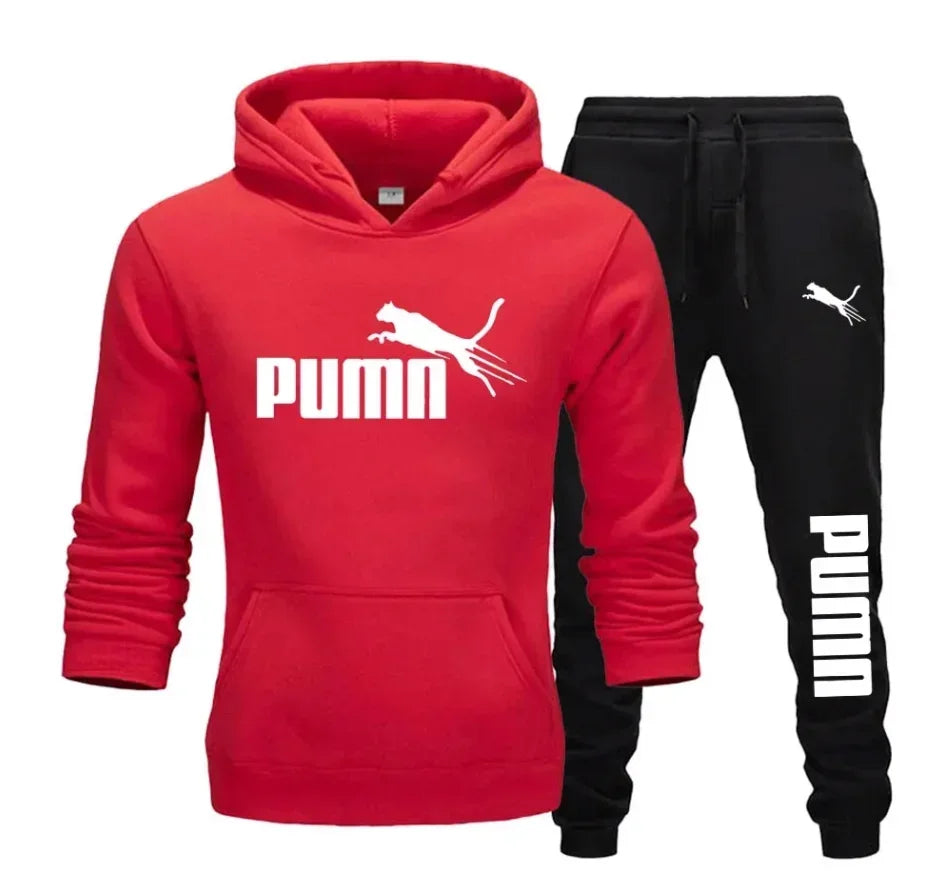 Men's Hooded Sweatshirt and Jogger Set