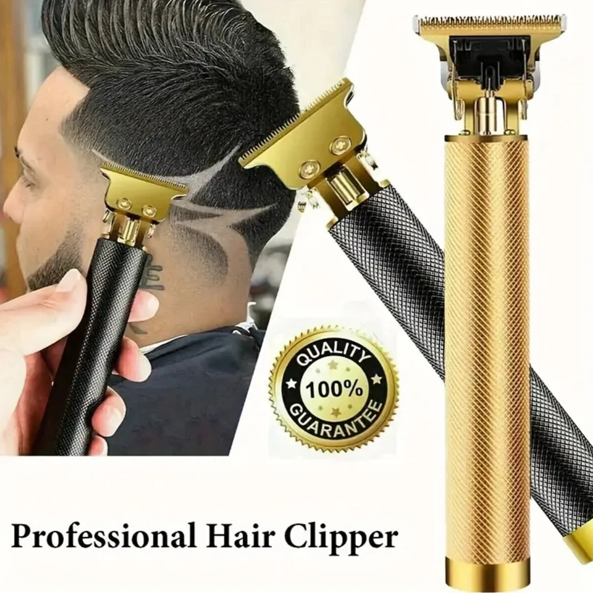 Cordless USB Hair Clipper with Stainless Steel Blade