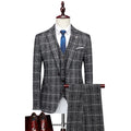 Men’s Three-Piece Suit Set with Vest and Trousers