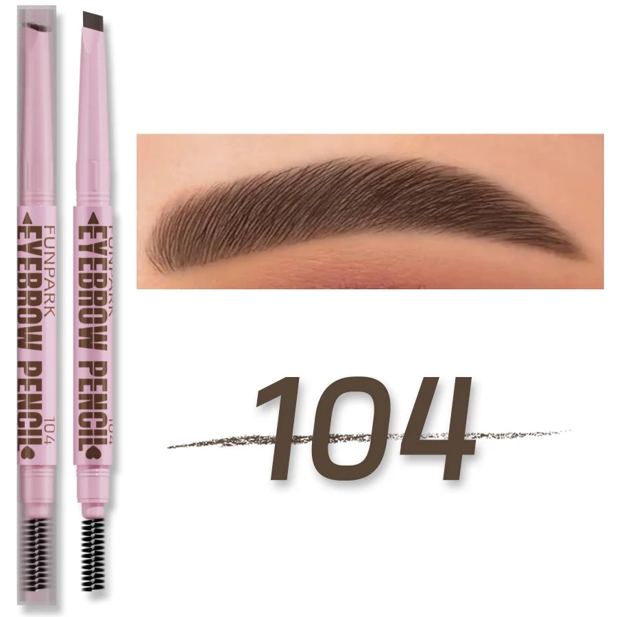 2-in-1 Waterproof Eyebrow Pencil with Spoolie Brush
