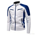 Unisex Retro Motorcycle-Inspired Stand-Collar Jacket