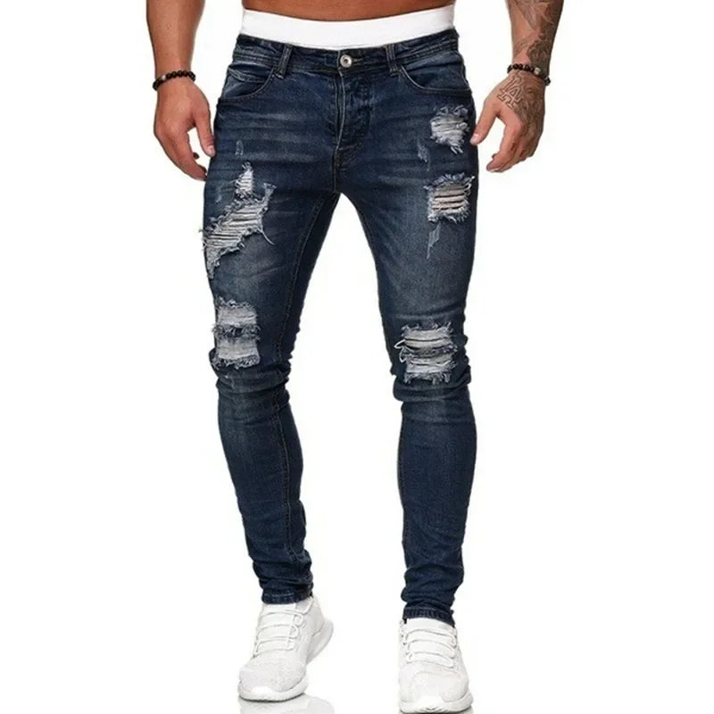 Men's Mid-Rise Straight-Leg Denim Jeans