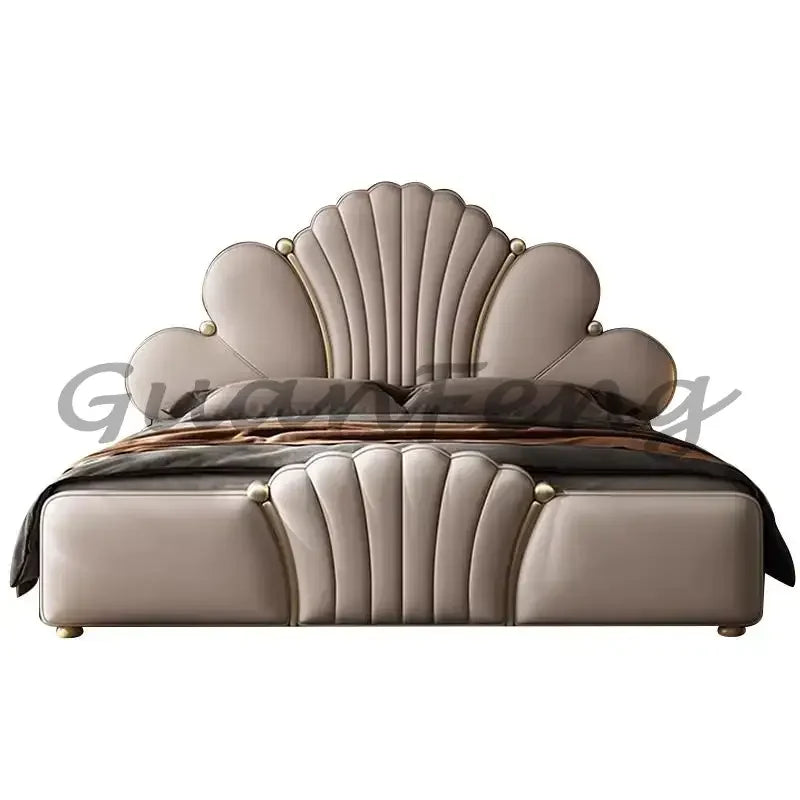 Modern Bed Frame with Air-Pressure Lift Structure