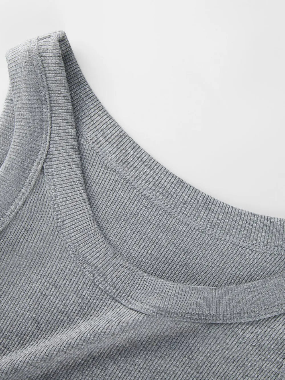 Cherry Print Ribbed Knit Tank Top