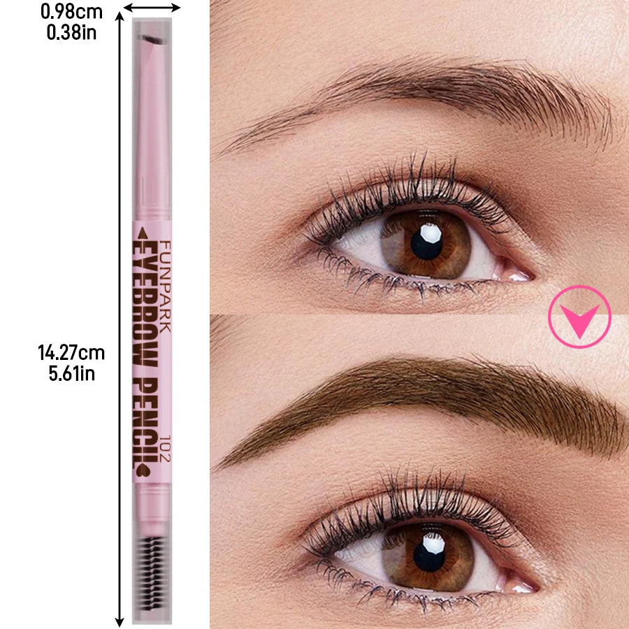 2-in-1 Waterproof Eyebrow Pencil with Spoolie Brush