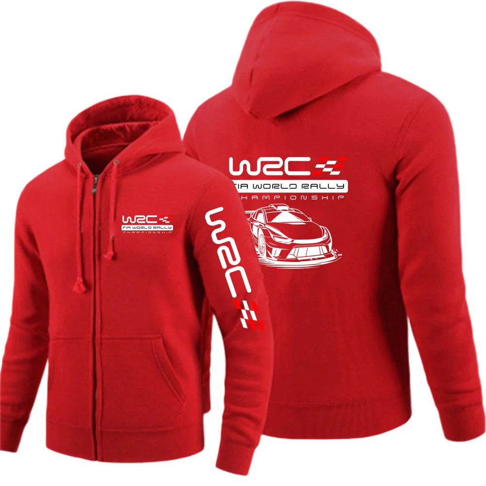 WRC 2025 Rally Print Zip-Up Hoodie
