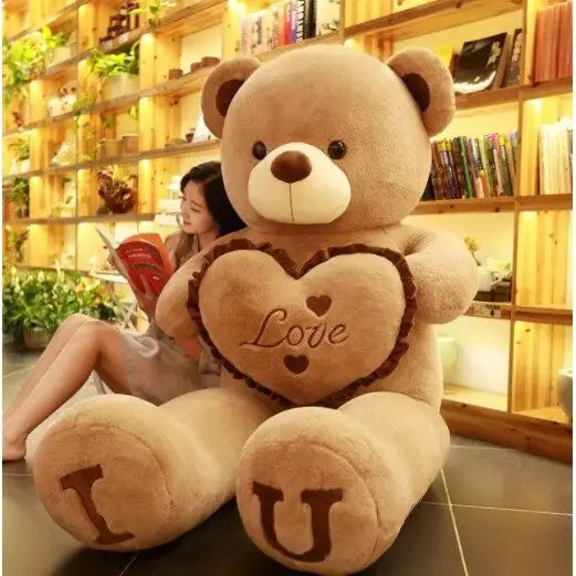 I Love You Plush Teddy Bear, 80 or 100 cm