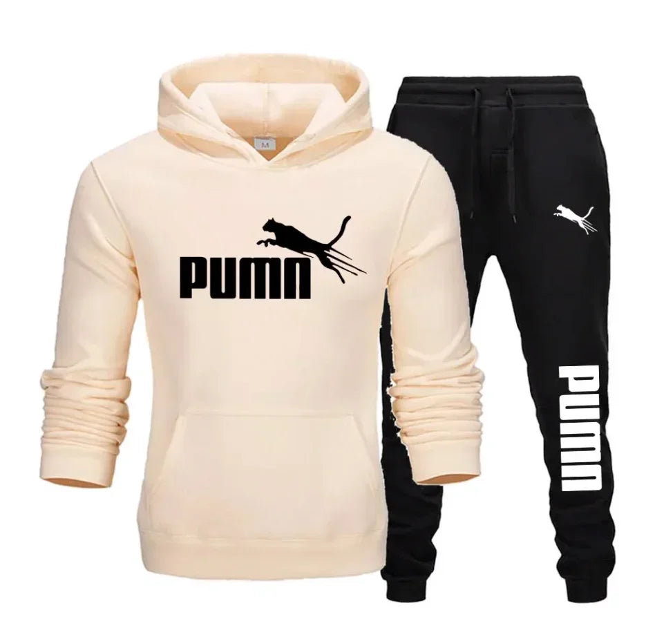 Men's Hooded Sweatshirt and Jogger Set