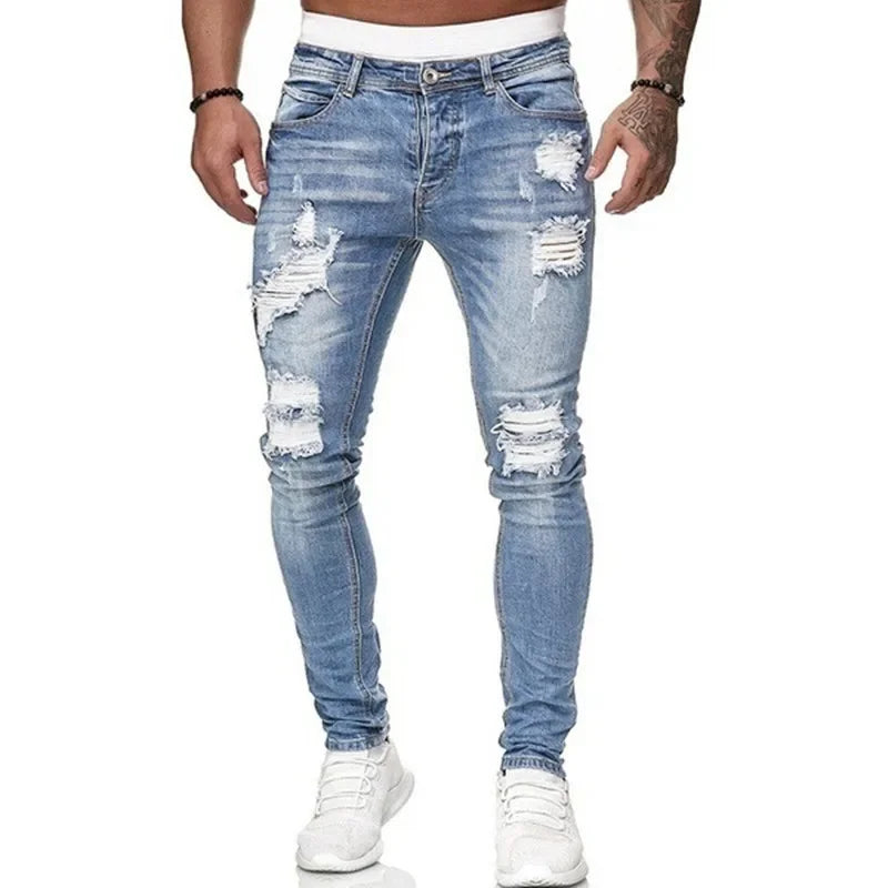 Men's Mid-Rise Straight-Leg Denim Jeans