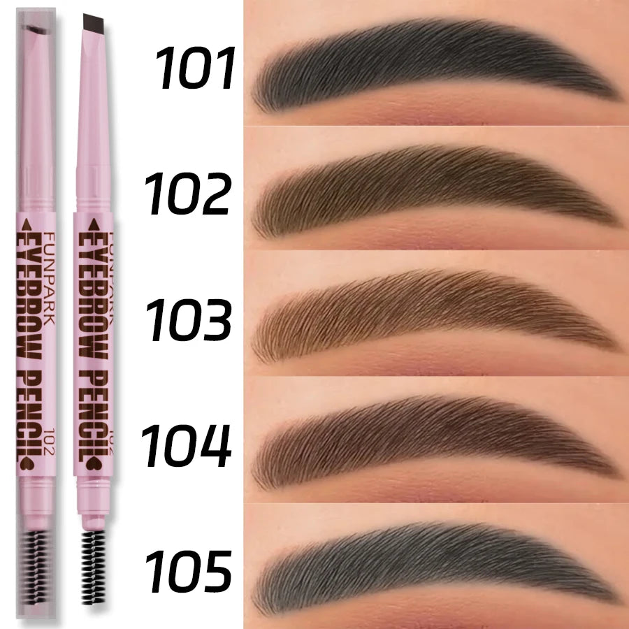 2-in-1 Waterproof Eyebrow Pencil with Spoolie Brush