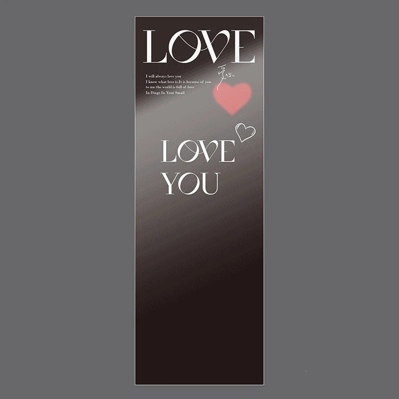 LOVE Transparent Flower Packaging Bags – 20 Pack