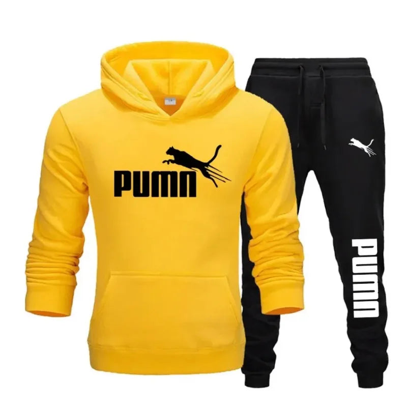 Men's Hooded Sweatshirt and Jogger Set