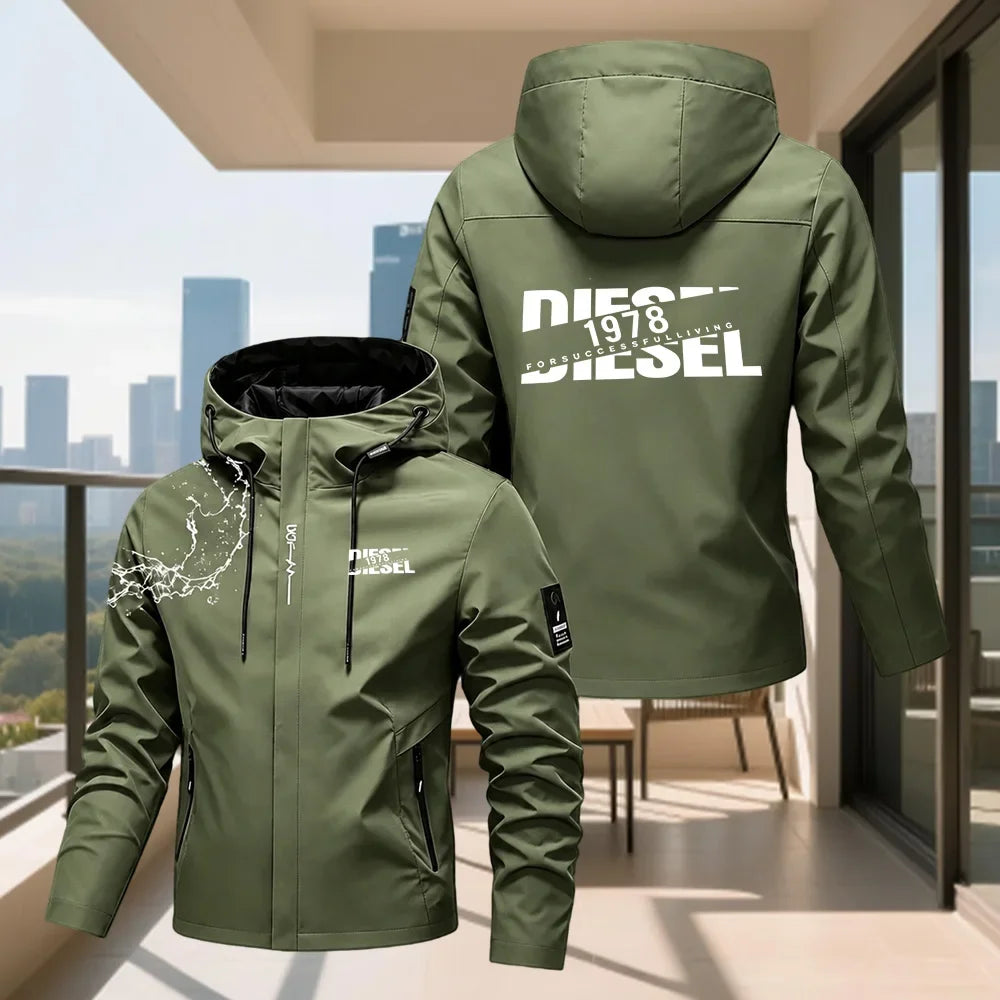 Men's Hooded Waterproof Rain Jacket