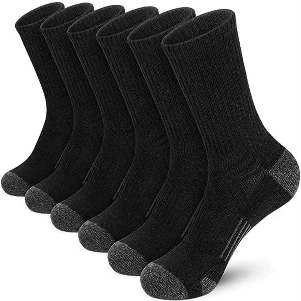 Men's Mid-Crew Cotton Athletic Socks