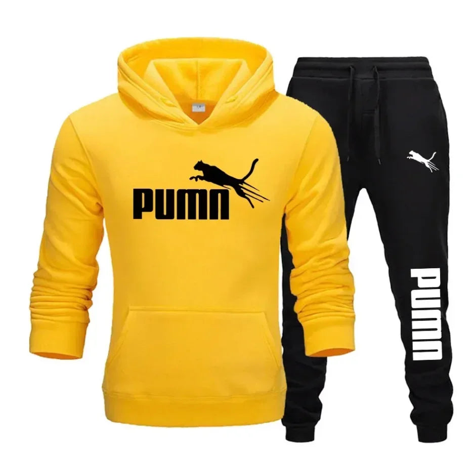 Men's Hooded Sweatshirt and Jogger Set