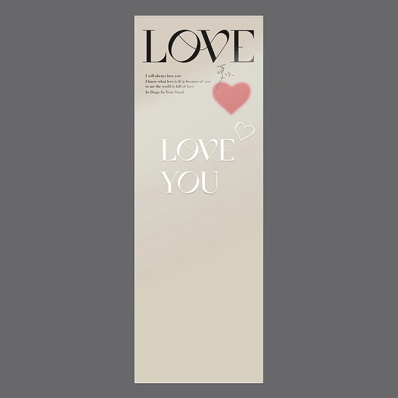 LOVE Transparent Flower Packaging Bags – 20 Pack