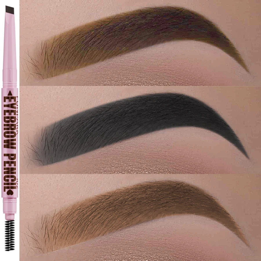 2-in-1 Waterproof Eyebrow Pencil with Spoolie Brush