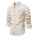 Men’s 100% Cotton Stand-Collar Shirt