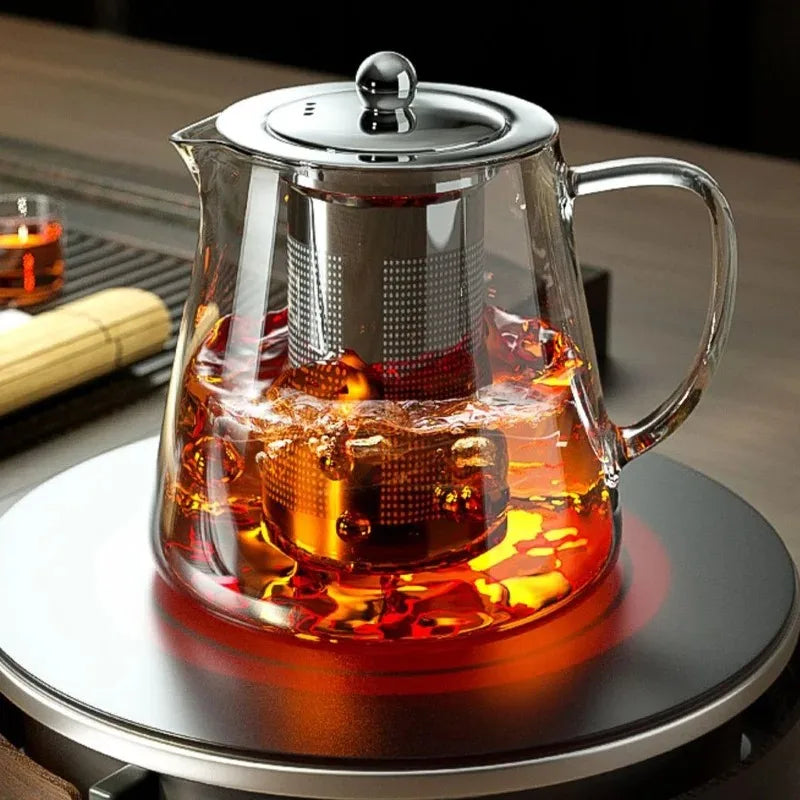1 L Borosilicate Glass Teapot with Removable Infuser