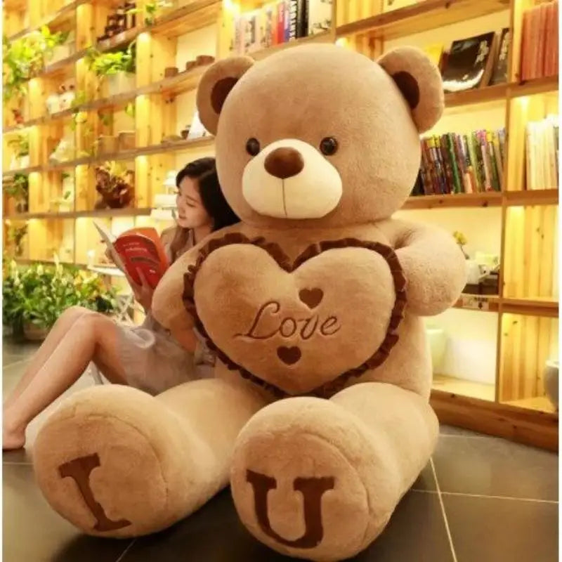 I Love You Plush Teddy Bear, 80 or 100 cm