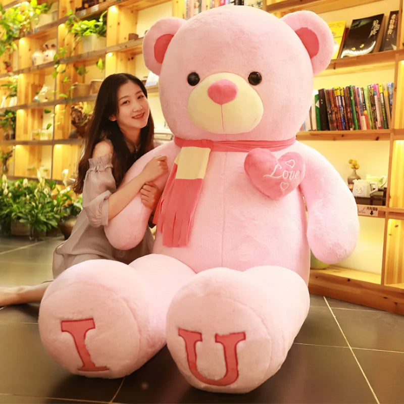 I Love You Plush Teddy Bear, 80 or 100 cm