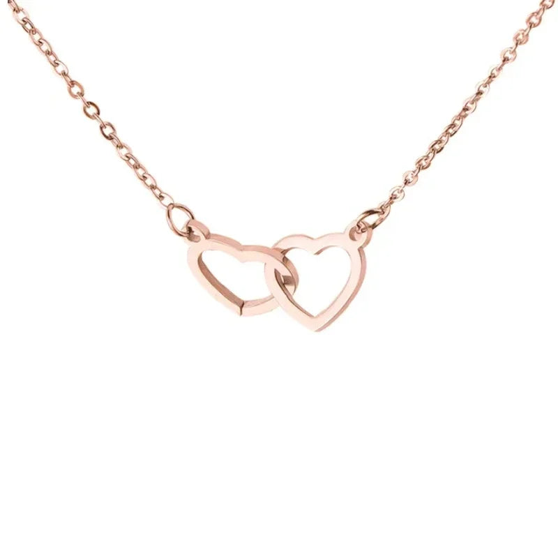Personalized Rotating Heart Pendant Necklace