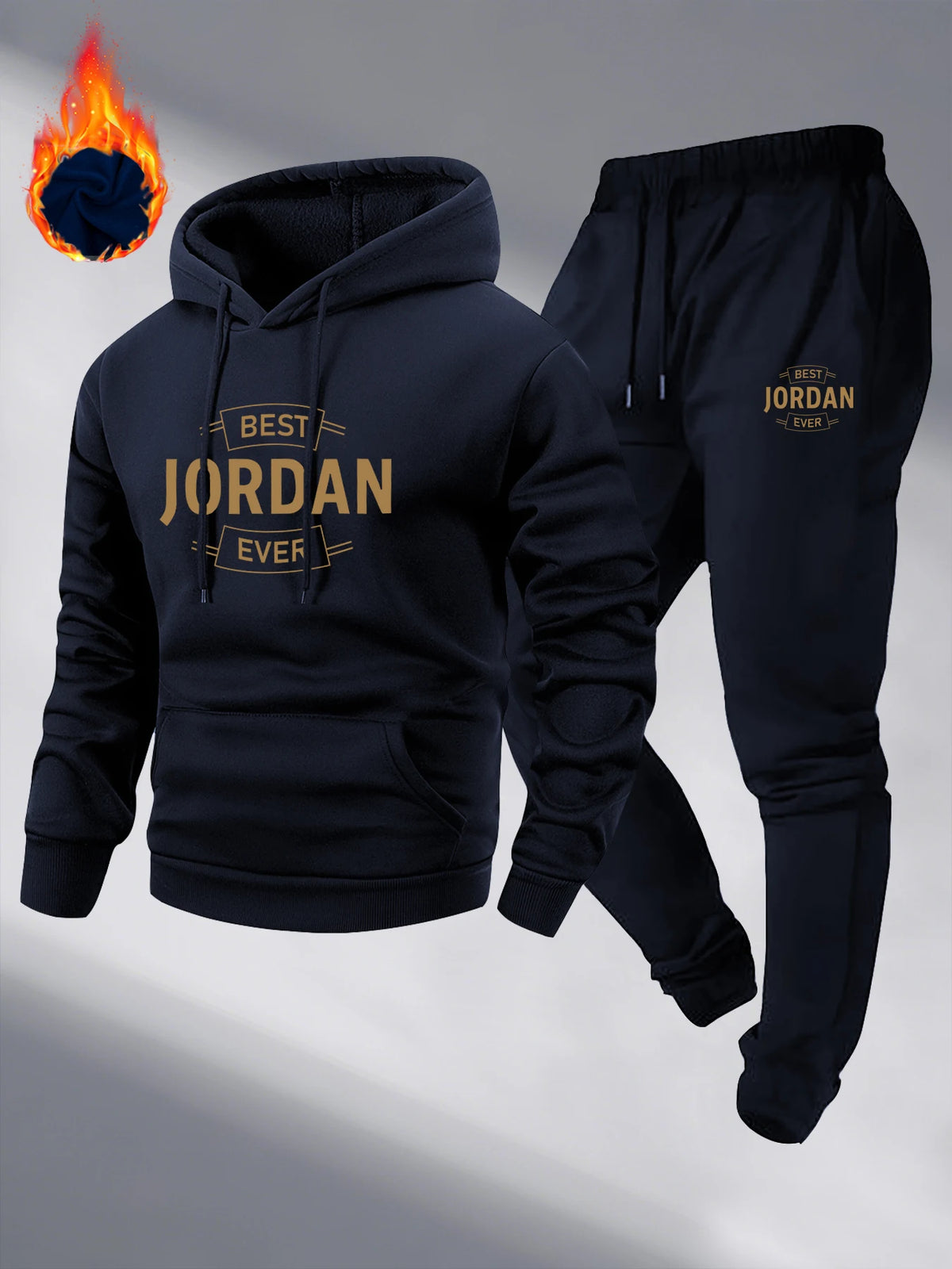 Unisex 1977 Hooded Tracksuit Set, Sweatshirt & Sweatpants