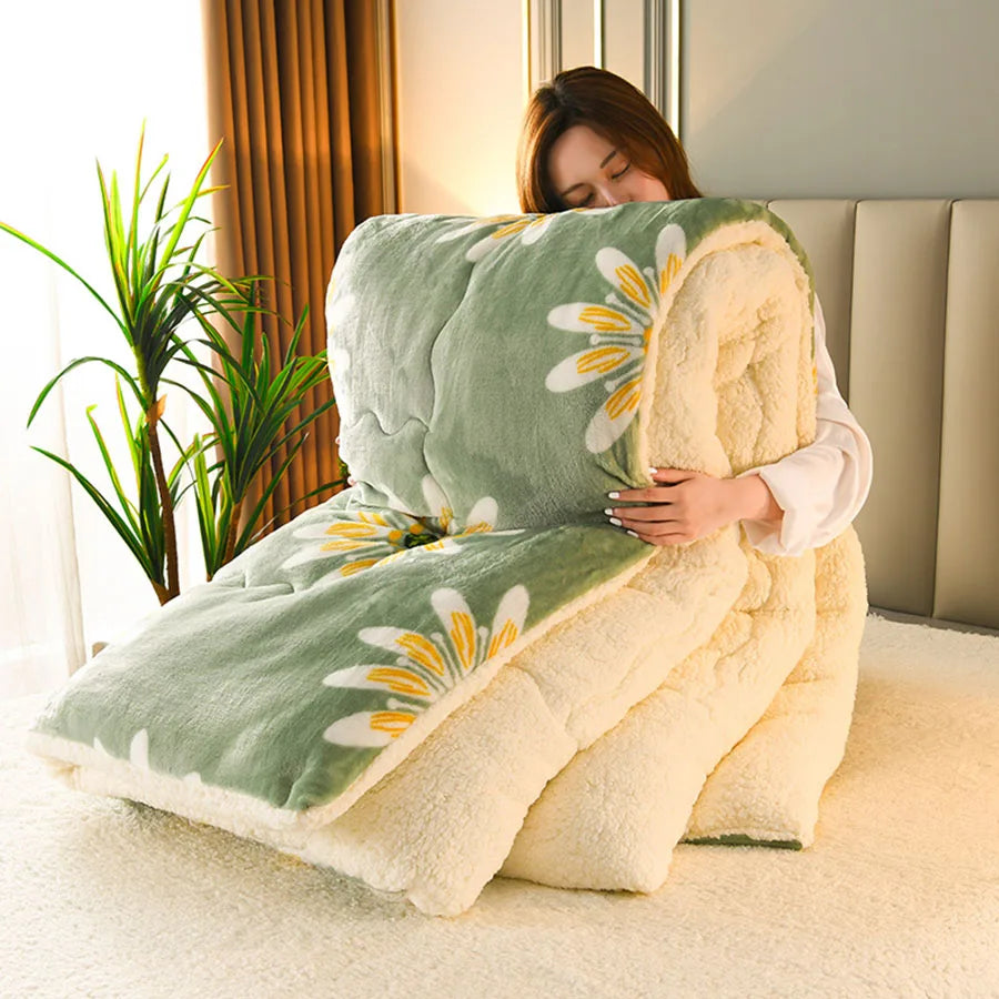 Quilted Polyester Winter Comforter