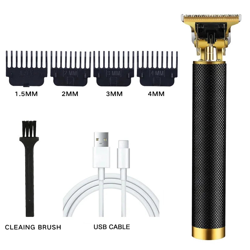 Cordless USB Hair Clipper with Stainless Steel Blade