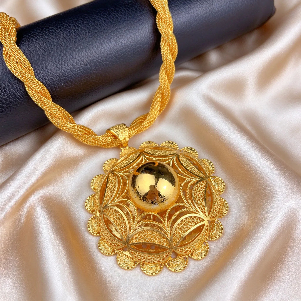 Gold-Tone Floral Wedding Jewelry Set, 6 Pieces