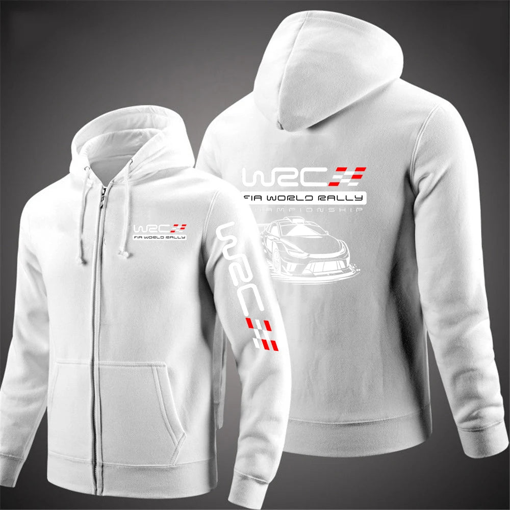 WRC 2025 Rally Print Zip-Up Hoodie
